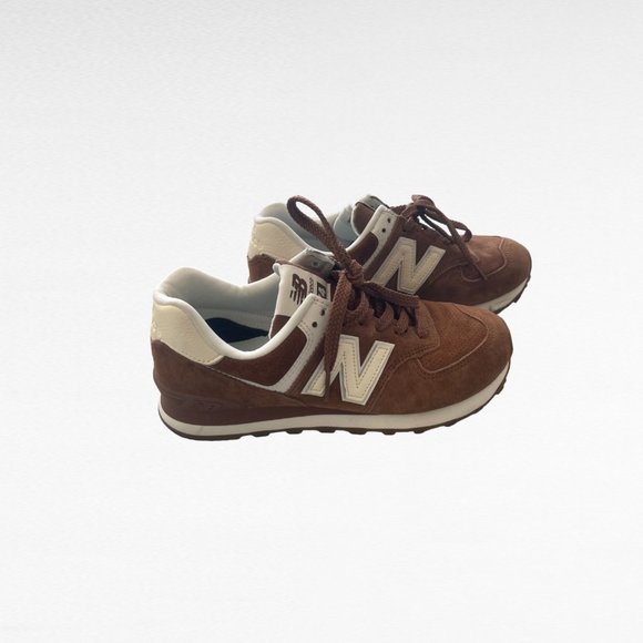 New Balance Shoes - New Balance 574 in Chocolate Brown/Cream